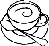 Coffee Cup with Saucer Clipart