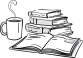 Coffee and Books Clipart