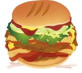 Big Burger Clipart