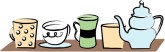 Teacups Clip Art