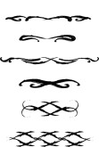 Six Brushstroke Flourishes