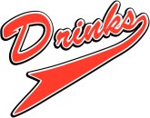 Drinks with Red Pennant Accent