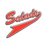 Red Athletic Salads Typography