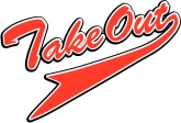 Take Out Red Pennant Script