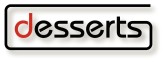 Modern Desserts Text with Outline