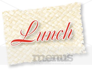 Woven Mat Lunch Script