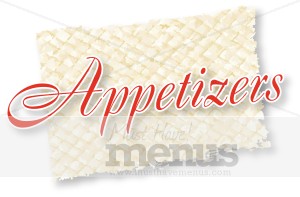 Appetizers Script on Mat