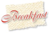 Breakfast Red Script Icon