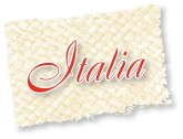 Italia Red Script on Mat
