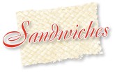 Sandwiches Script Over Woven Mat