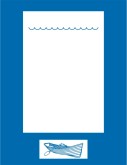 Blue Rowboat Border