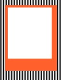 Orange with Black Stripes Border