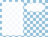 Blue Checkerboard Outside Bifold