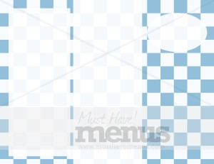 Blue Checkerboard Outer Trifold