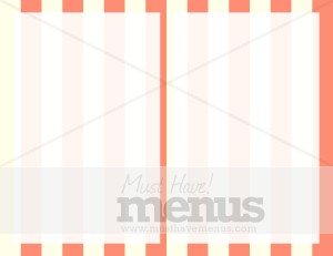 Red Striped Half Fold Inner
