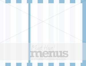 Blue Stripe Inside Tri fold
