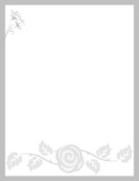 Natural Roses Grayscale Layout