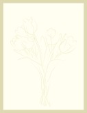 Floral Blank Tulip Menu