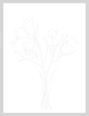 Grayscale Tulip Backdrop