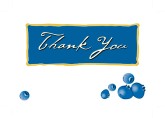 Thank You with Blueberries