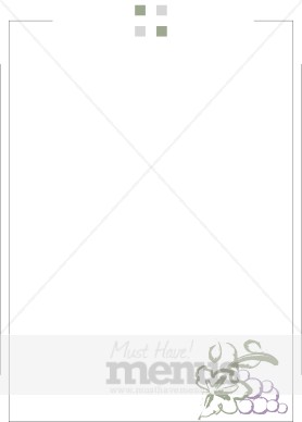 Line Frame with Grape Bunch Accent
