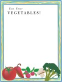 eat your vegetables border