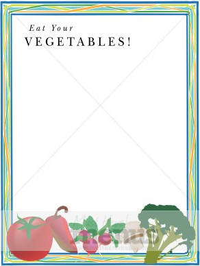 eat your vegetables border