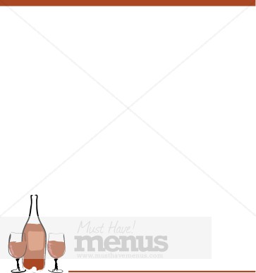 Red Wine Footer with Header Bar Border