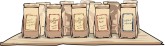 Coffee Bags Clipart