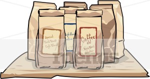 Bags of Coffee Clipart