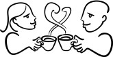 Drinking Coffee Clipart
