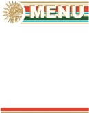 Mexican Eagle Menu Background