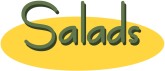 Salads in Yellow Oval