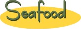 Green Seafood Text on Yellow