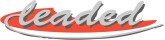 Leaded Script on Red with Swoop