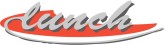 Logo Style Lunch in Gray and Red