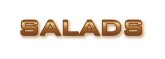 Salads Block Lettering Brown
