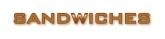 Brown Block Letter Sandwiches