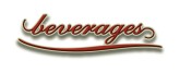 Elegant Script Beverages with Drop shadow