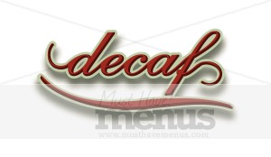 Elegant Decaf | Coffee Clipart