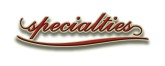 Specialities in Red Serif Script