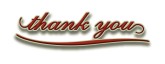 Elegant Thank You with Drop Shadow