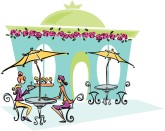 Cafe Scene Clipart