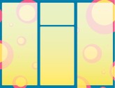 Blue and Yellow Funky Dots