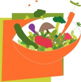 Summer Salad Clipart