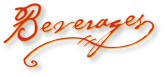 Handwritten Beverages in Red and Orange