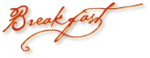 Cursive Breakfast Icon