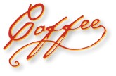 Handwritten Coffee Wordart