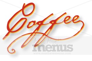 Handwritten Coffee Wordart