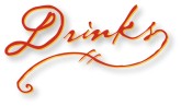 Handwritten Drinks with Gray Shadow